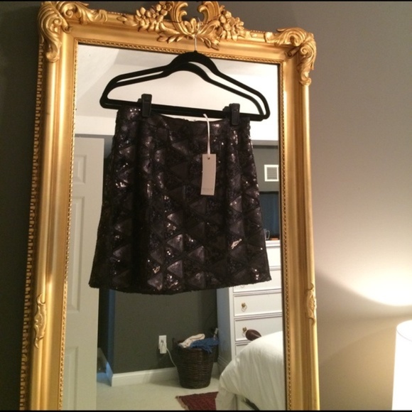 Piperlime l Black Sequin Mini Skirt - Picture 2 of 5